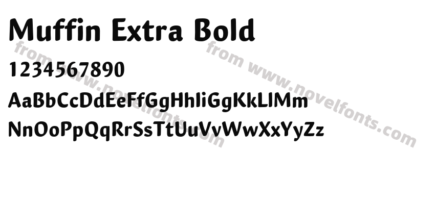 Muffin Extra BoldPreview