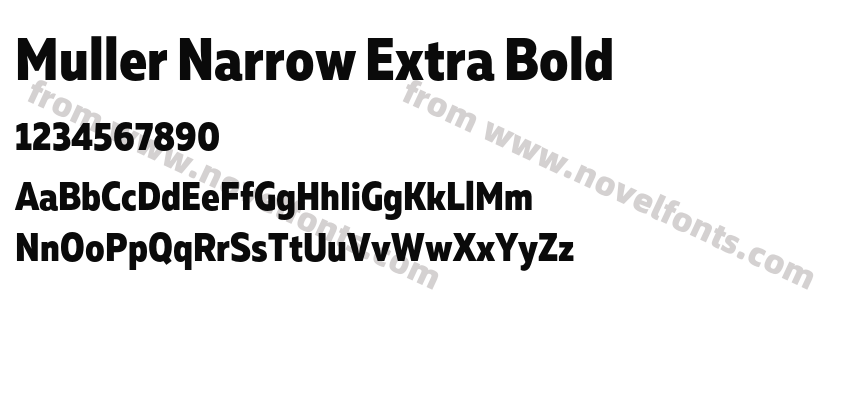 Muller Narrow Extra BoldPreview