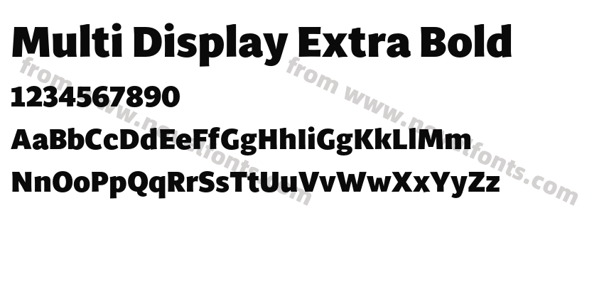 Multi Display Extra BoldPreview
