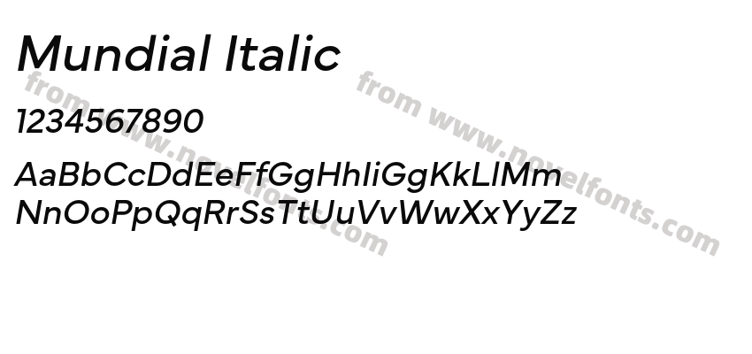 Mundial ItalicPreview