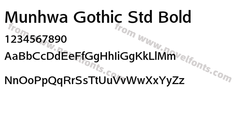 Munhwa Gothic Std BoldPreview