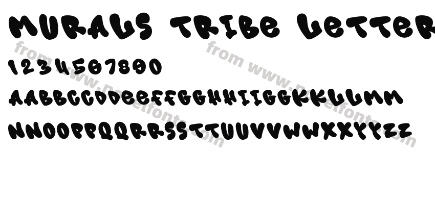 Murals Tribe Letter SolidPreview