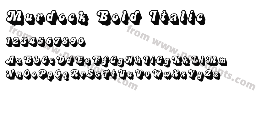 Murdock Bold ItalicPreview