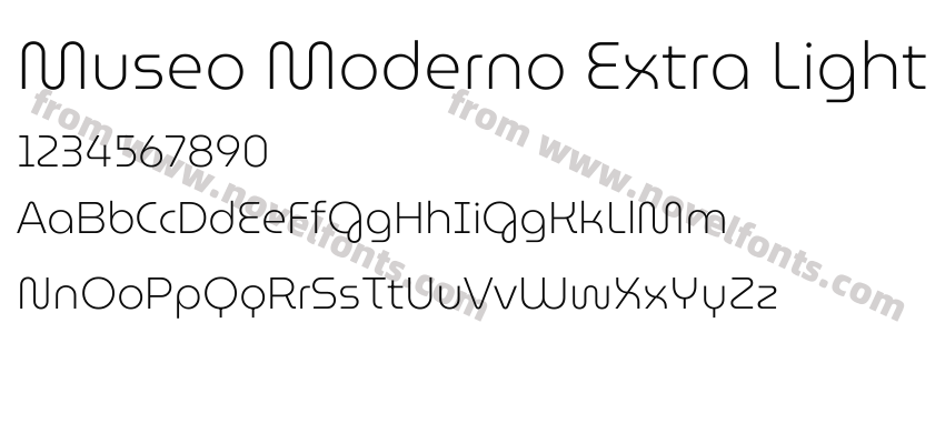 Museo Moderno Extra LightPreview