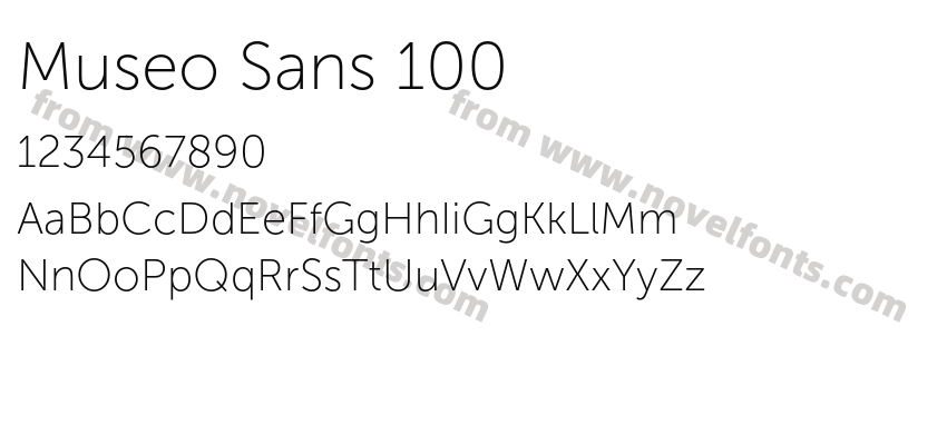 Museo Sans 100Preview