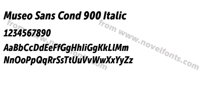 Museo Sans Cond 900 ItalicPreview