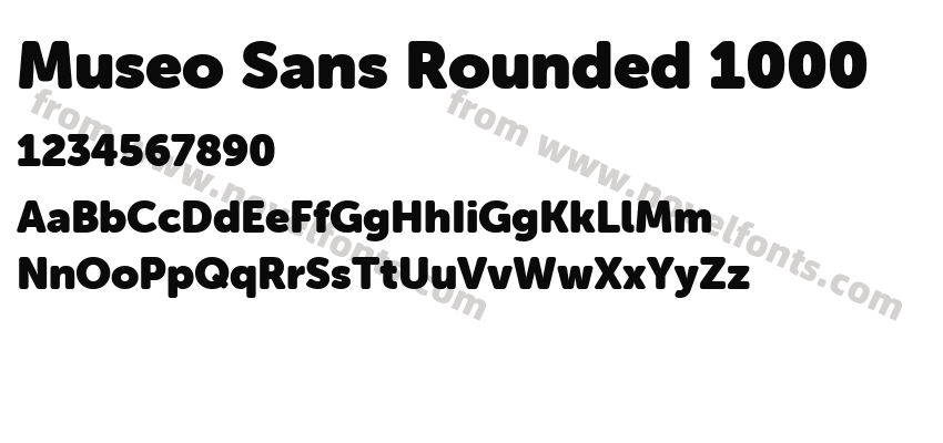 Museo Sans Rounded 1000Preview