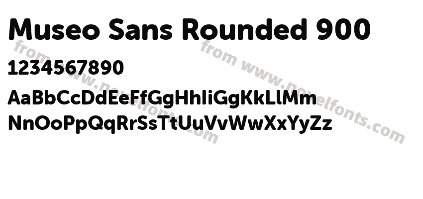Museo Sans Rounded 900Preview