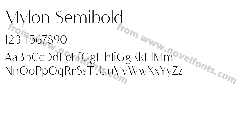 Mylon SemiboldPreview
