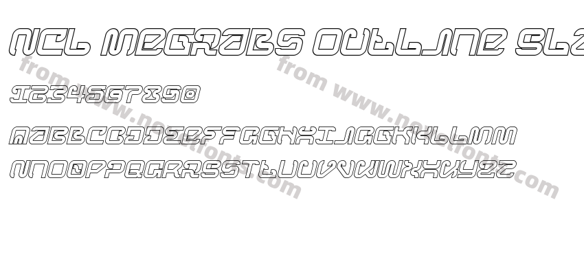 NCL Megrabs Outline SlantPreview