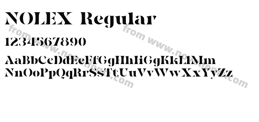 NOLEX RegularPreview