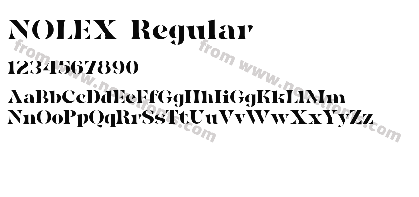 NOLEX RegularPreview
