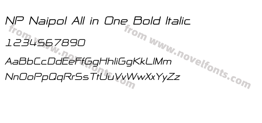 NP Naipol All in One Bold ItalicPreview