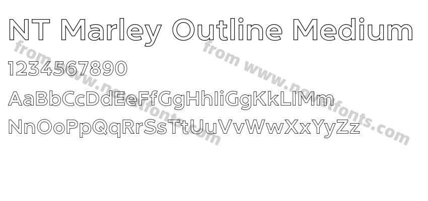 NT Marley Outline MediumPreview