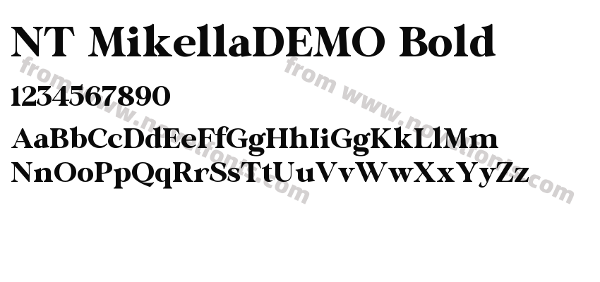 NT MikellaDEMO BoldPreview