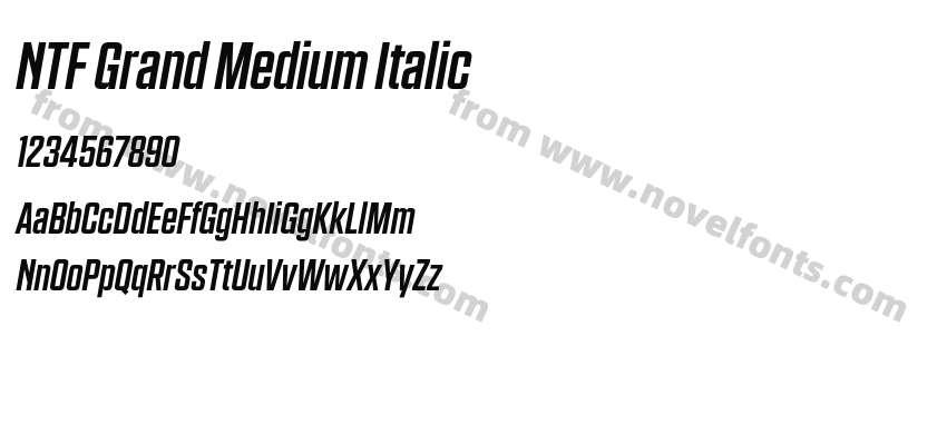 NTF Grand Medium ItalicPreview