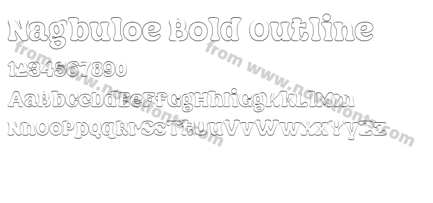 Nagbuloe Bold OutlinePreview