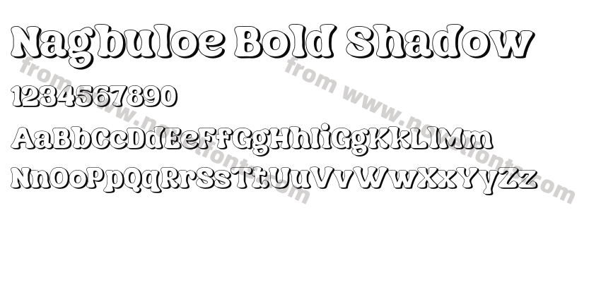 Nagbuloe Bold ShadowPreview