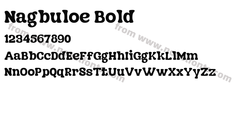Nagbuloe BoldPreview