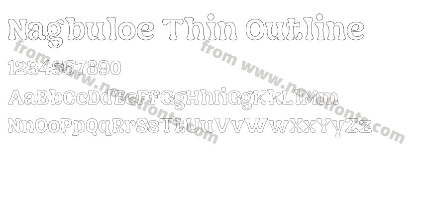 Nagbuloe Thin OutlinePreview