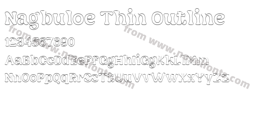 Nagbuloe Thin OutlinePreview