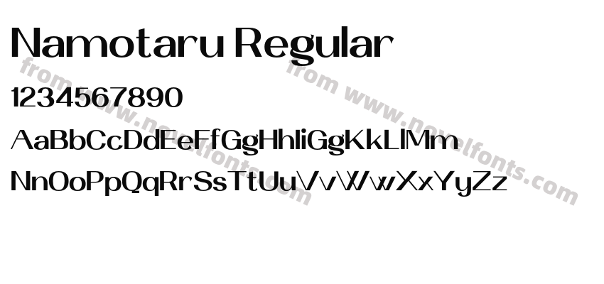Namotaru RegularPreview