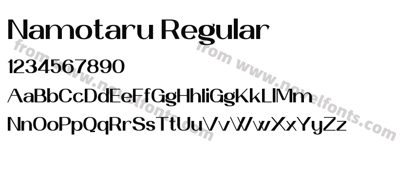 Namotaru RegularPreview
