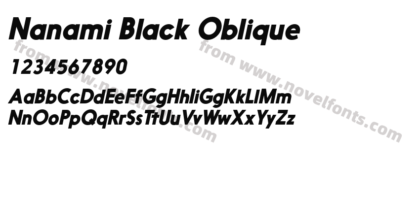 Nanami Black ObliquePreview