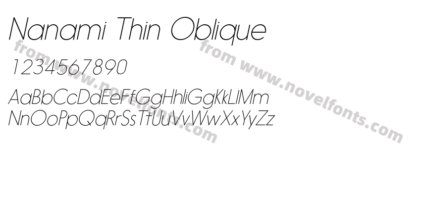 Nanami Thin ObliquePreview