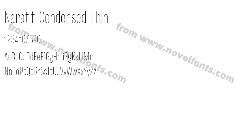 Naratif Condensed ThinPreview