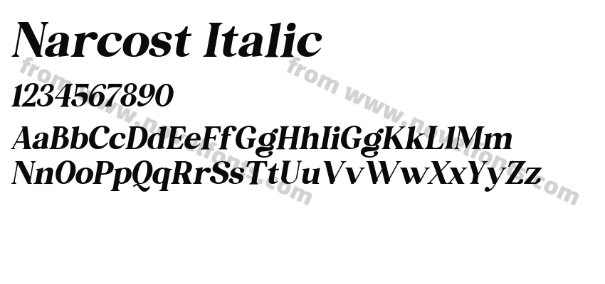 Narcost ItalicPreview