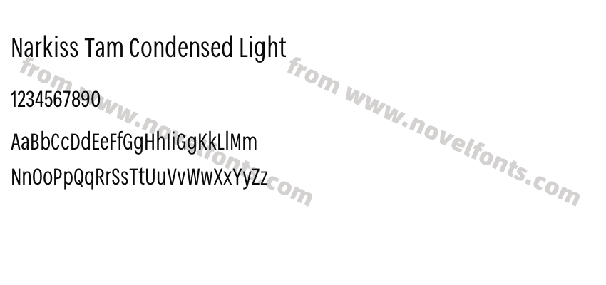 Narkiss Tam Condensed LightPreview