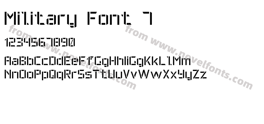 Military Font 7Preview