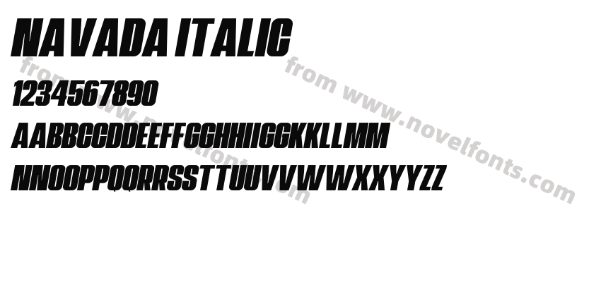 Navada ItalicPreview