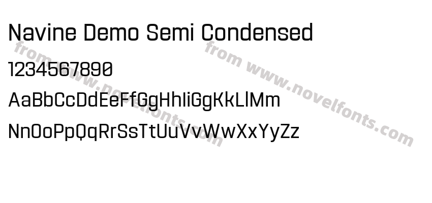 Navine Demo Semi CondensedPreview