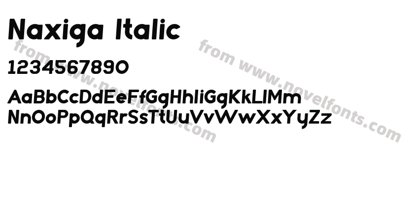 Naxiga ItalicPreview