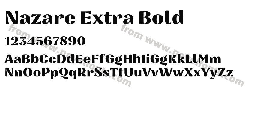 Nazare Extra BoldPreview
