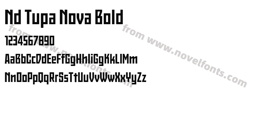 Nd Tupa Nova BoldPreview