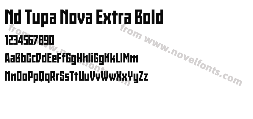 Nd Tupa Nova Extra BoldPreview
