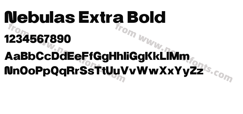 Nebulas Extra BoldPreview