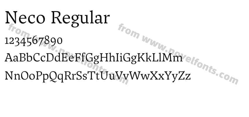 Neco RegularPreview