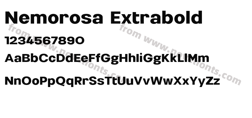 Nemorosa ExtraboldPreview
