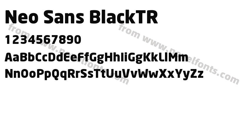 Neo Sans BlackTRPreview