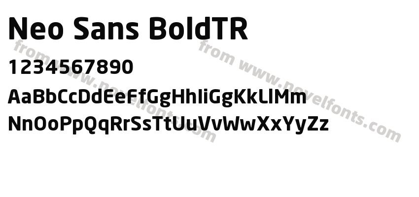 Neo Sans BoldTRPreview