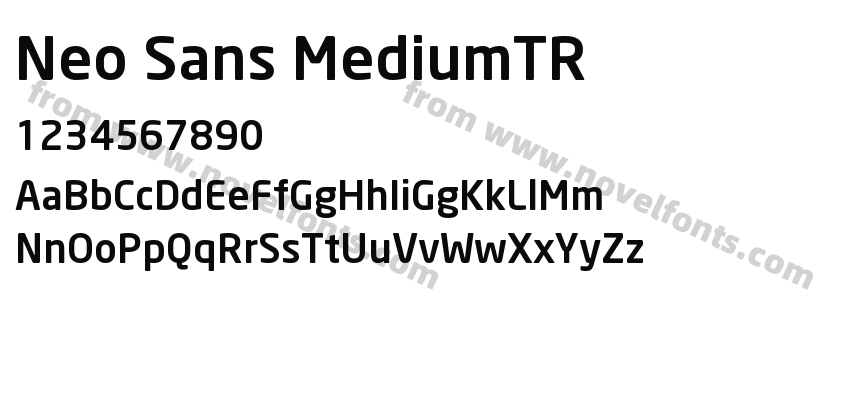 Neo Sans MediumTRPreview