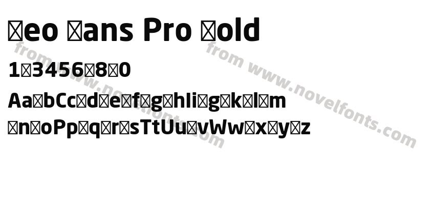 Neo Sans Pro BoldPreview