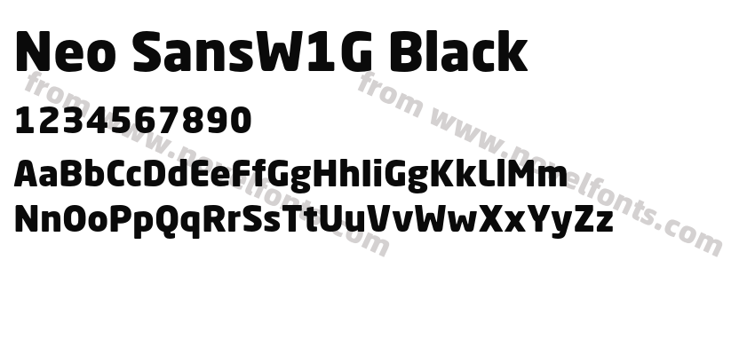 Neo SansW1G BlackPreview