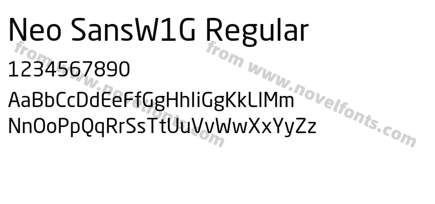 Neo SansW1G RegularPreview