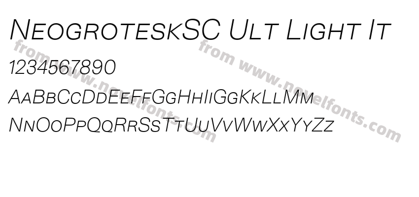 NeogroteskSC Ult Light ItPreview