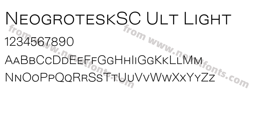 NeogroteskSC Ult LightPreview